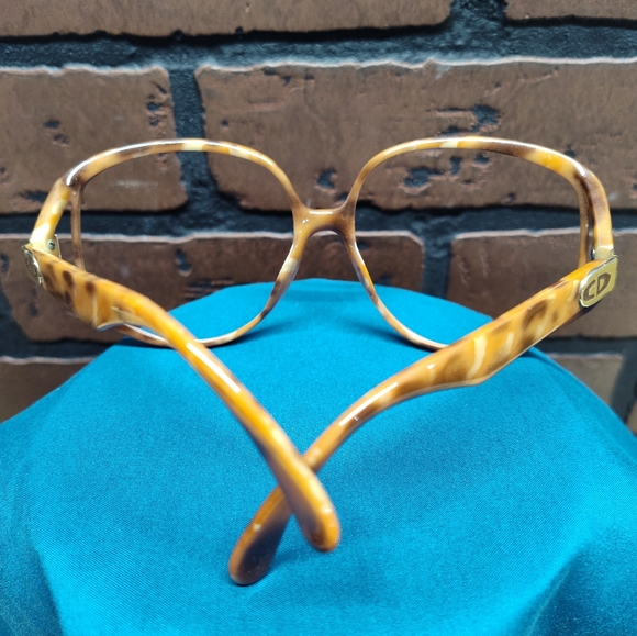 Christian Dior tortoise shell frames only retro hippie glasses 70's - Picture 8 of 11